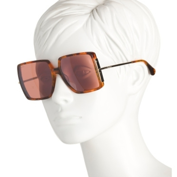 Max Mara MM0003/S 54E Oversized Square Sunglasses Tortoise Gradient NWT main image 13